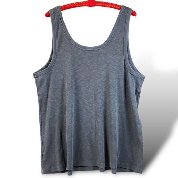 Universal Thread/Good Co. Camisole Womens Sz 3X Grey Sleeveless Ribbed Tank Top - Picture 4 of 11